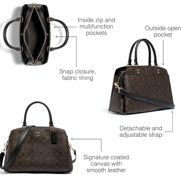 Coach Signature Lillie Carryall Handbag - Picture 5 of 5